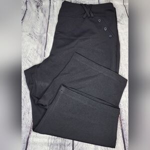 Joe benbasset black polyester spandex plus size 22/24 dress capris